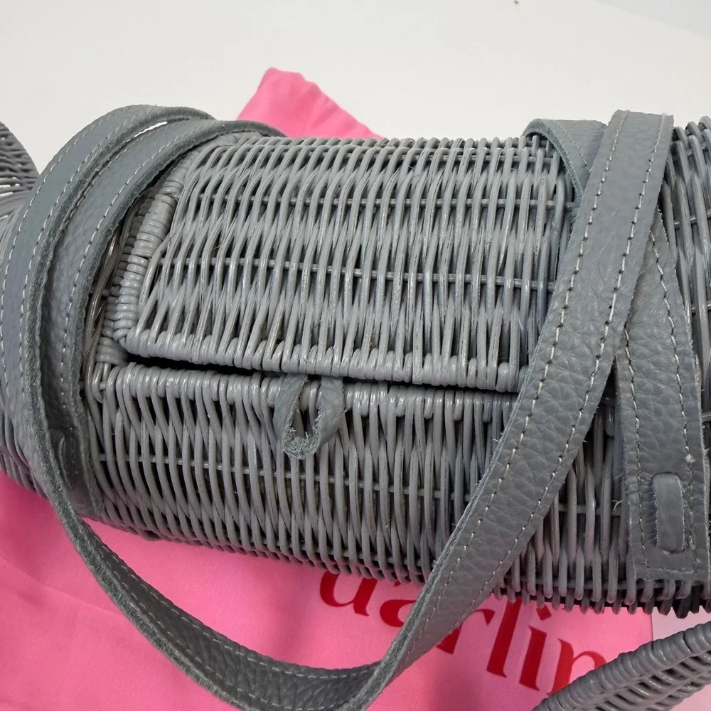 Wicker Darling Neil the Seal II Grey Wicker Handbag Limited Edition 3 of 25 Rare